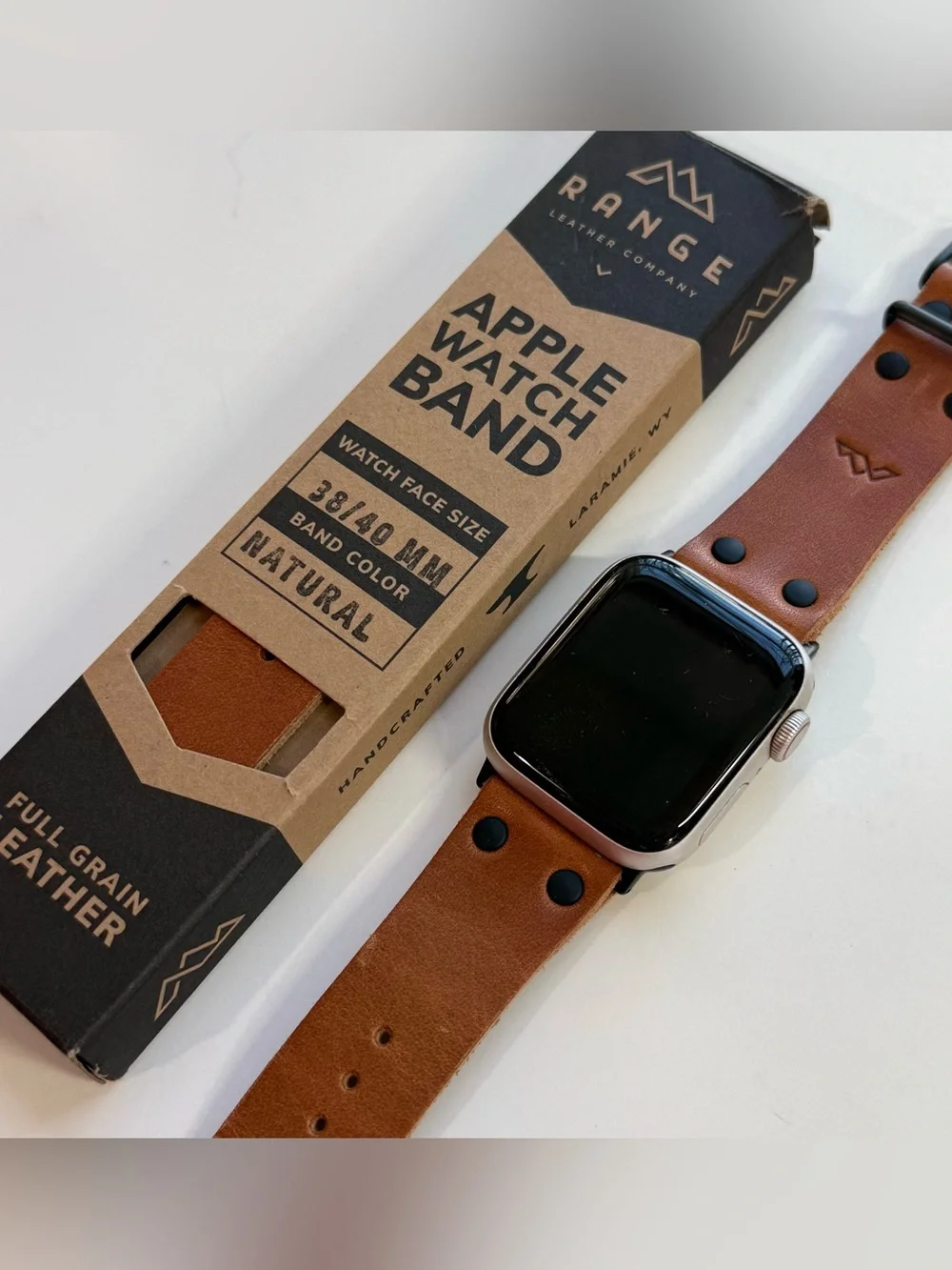 Range Leather Co. Full Grain Leather Apple Watch Band - 42/44mm NIB